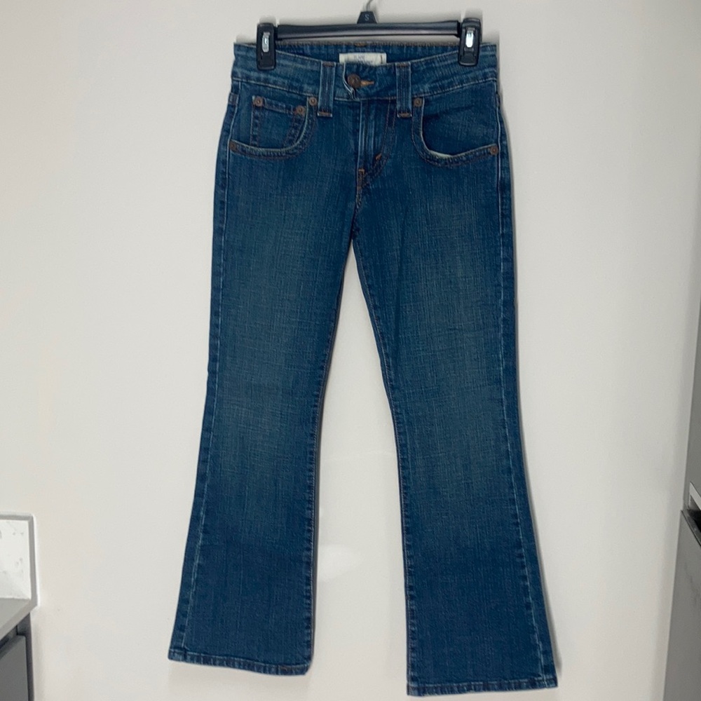 Levi’s flare 515 red tab button flap back pockets size 4P medium - Picture 3 of 15